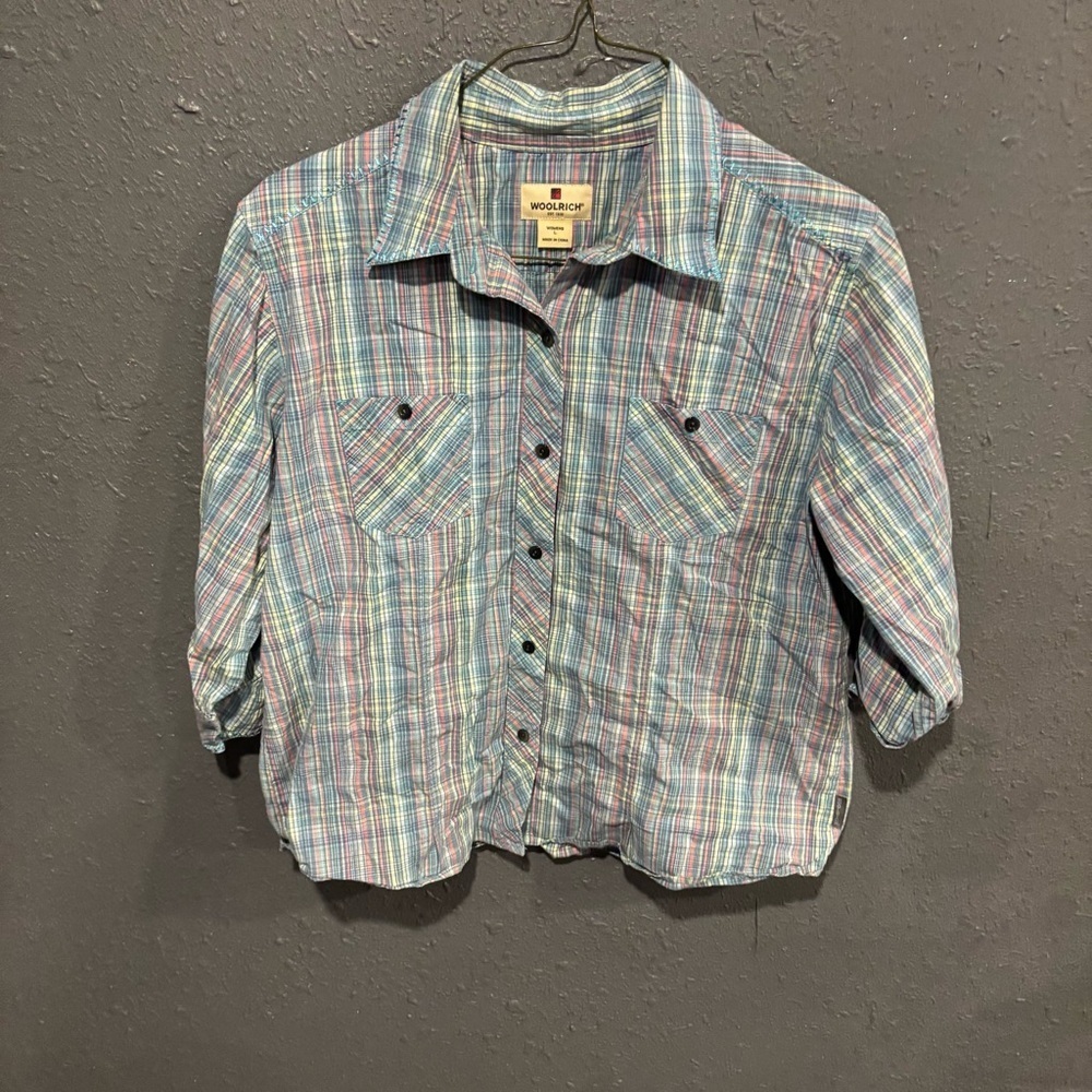 Women’s Woolrich Plaid Button-Up Shirt